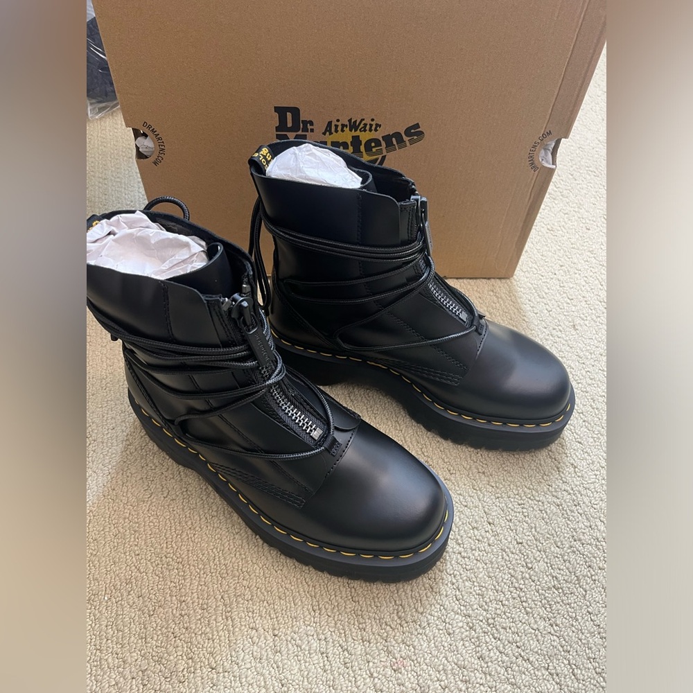 Dr. Martens Black Platform Boots - Picture 3 of 16
